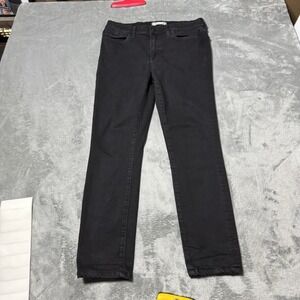 Madewell Jeans Size 28‎ Womens RoadTripper Ankle Wash Black Denim Pants Stretch